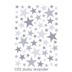 Lilipinso Wandsticker Basics gemischte Sterne, Farbe: aqua remix