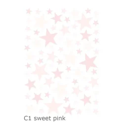 Lilipinso Wandsticker Basics gemischte Sterne, Farbe: aqua remix