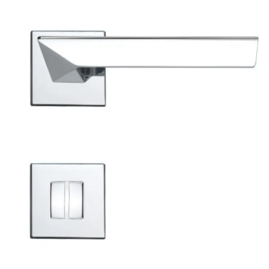 Linea Cali Trio Zincral Türdrücker Rosettengarnitur chrom Türgriff