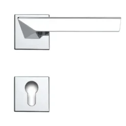 Linea Cali Trio Zincral Türdrücker Rosettengarnitur chrom Türgriff