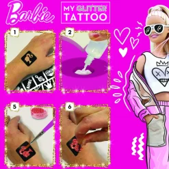 Lisciani 100958 Barbie Glitzer Tattoos My Glitter Tattoo Mädchen Kinder kreativ