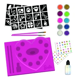 Lisciani 100958 Barbie Glitzer Tattoos My Glitter Tattoo Mädchen Kinder kreativ