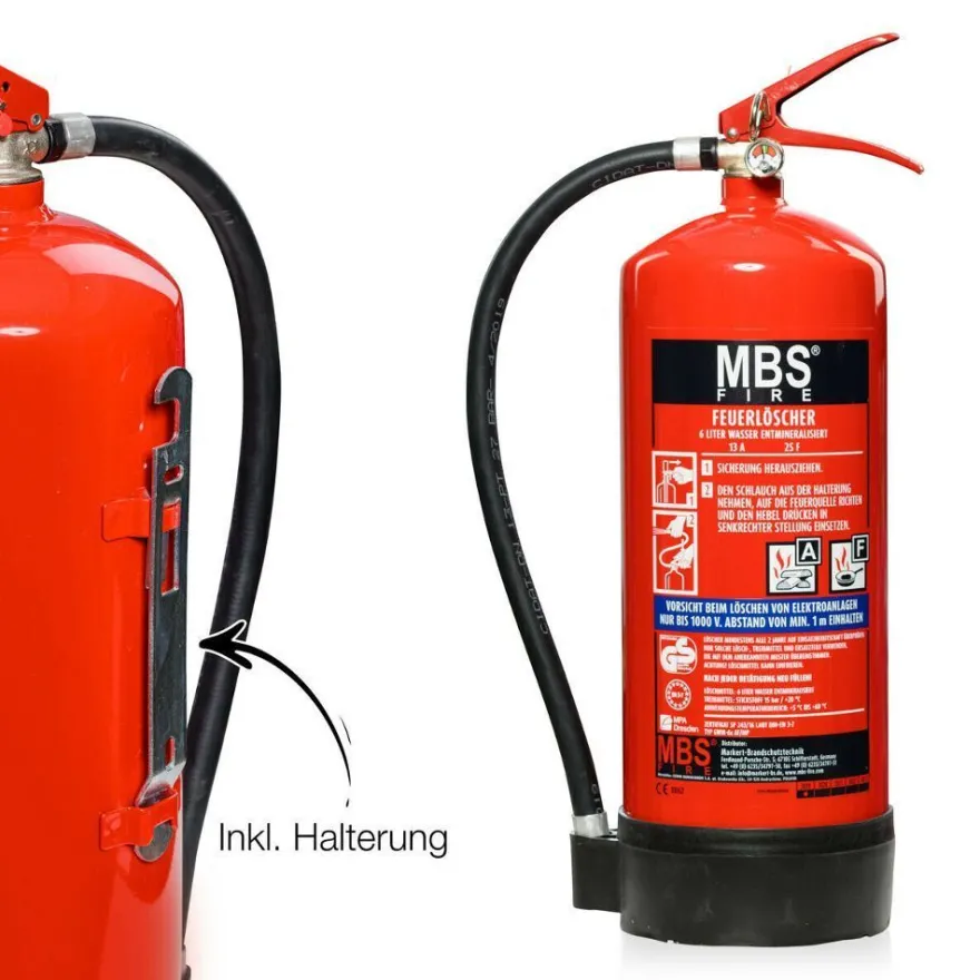 6 Liter AF Fettbrand Wassernebel Feuerlöscher 4 LE f. Fettbrände u. Gastronomie