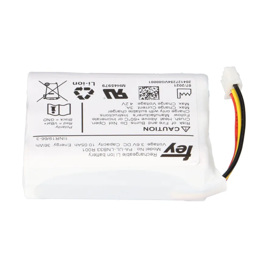 Lithium-Ionen Akkupack 3,6V 10,05Ah 36Wh 1S3P Kabel & Stecker