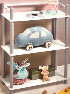 Livarno Kinderzimmer Regal mit 3 Böden 60 x 26,8 x 79 cm Wandregal Kinderregal