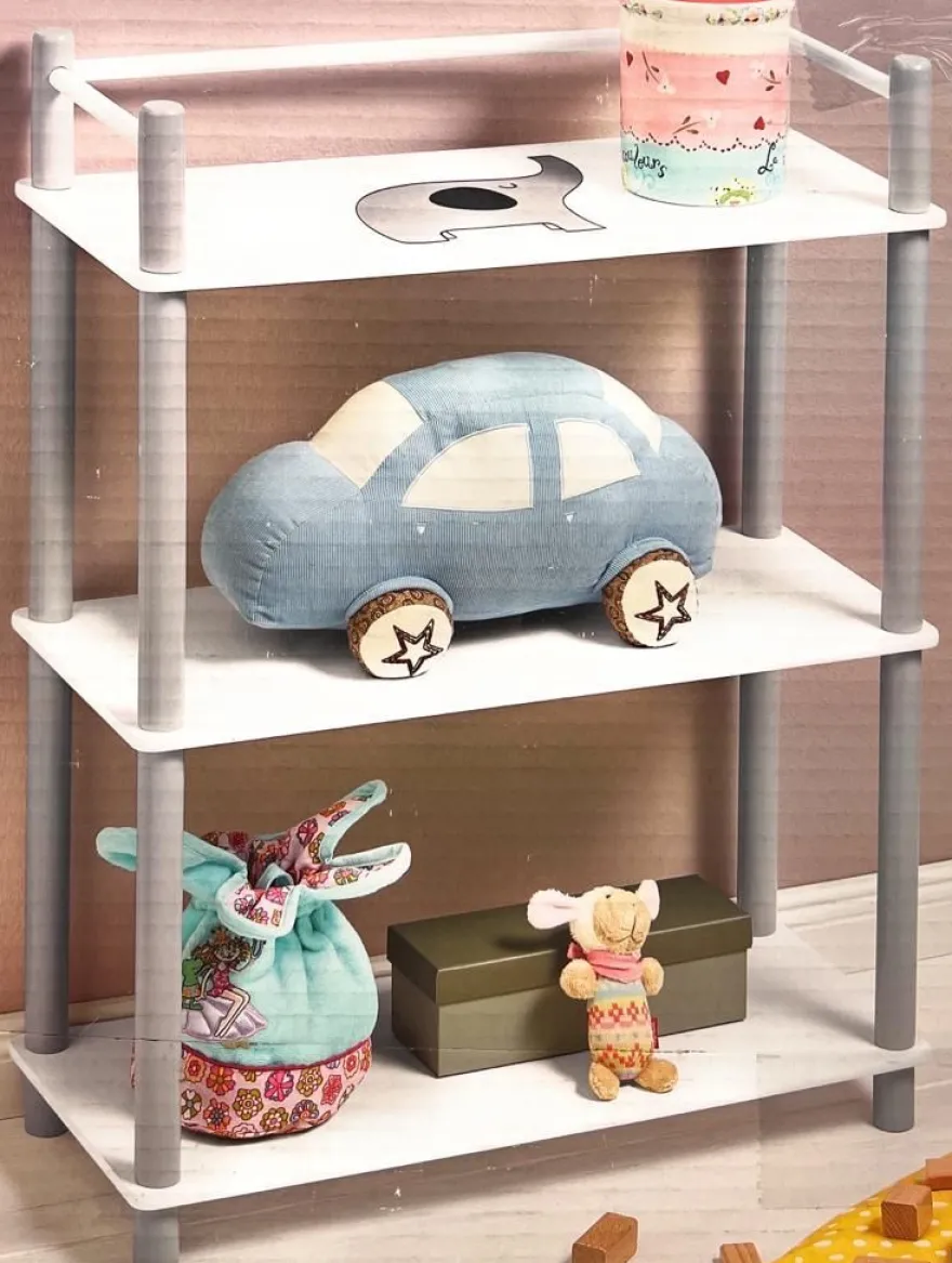 Livarno Kinderzimmer Regal mit 3 Böden 60 x 26,8 x 79 cm Wandregal Kinderregal