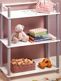 Livarno Kinderzimmer Regal mit 3 Böden 60 x 26,8 x 79 cm Wandregal Kinderregal
