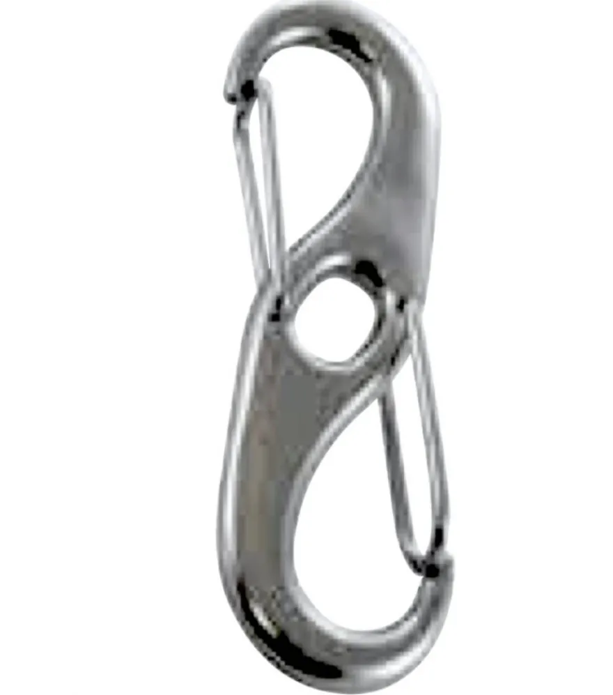 L`Ocean L´Ocean Doppelkarabinerhaken Edelstahl INOX A4-AISI 316 seewasser