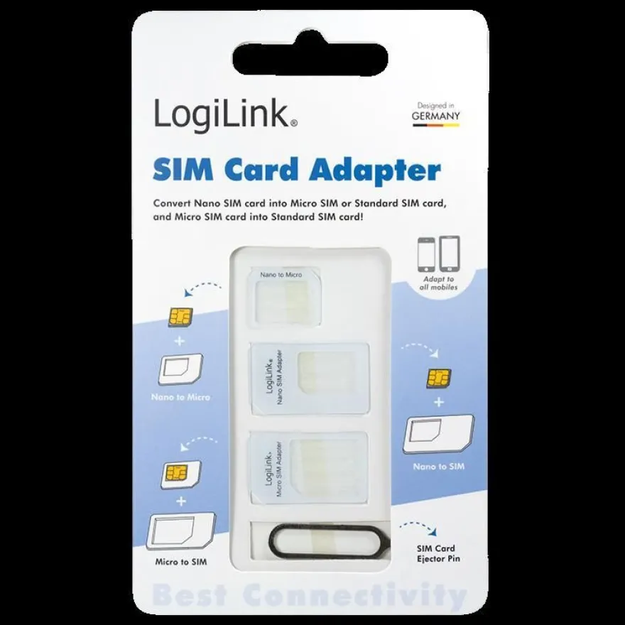 LogiLink AA0047 SIM-Karten-Adapter-Set Nano / Micro / Standard SIM(S)