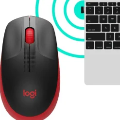 Logitech M190 Full-size wireless Mouse red (910-005908)