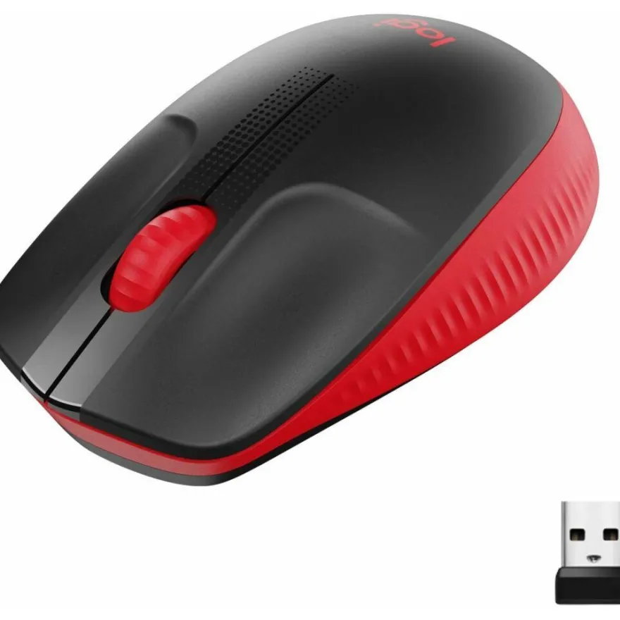 Logitech M190 Full-size wireless Mouse red (910-005908)