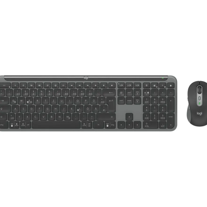 Logitech MK950 for Business Tastatur-Maus-Set kabellos grafit