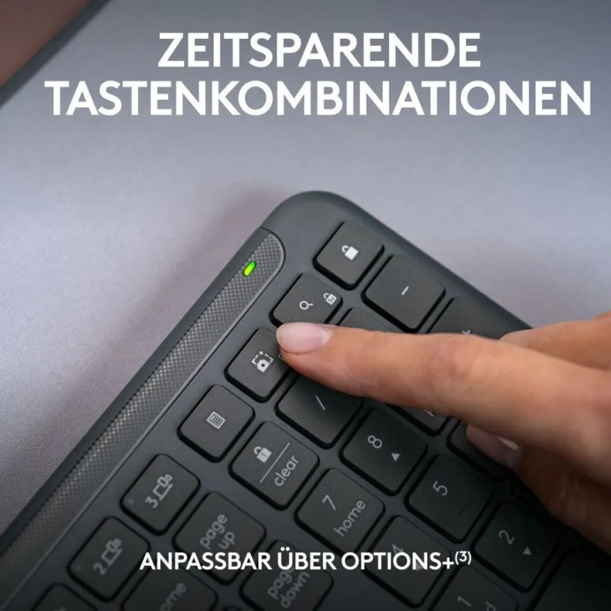Logitech MK950 for Business Tastatur-Maus-Set kabellos grafit
