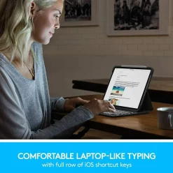 Logitech SLIM FOLIO PRO für iPad Pro 12.9 Zoll Tastatur-Case QWERTZ