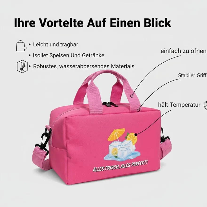 Loobear Kleine Kühltasche, gefrierbar, ideal für Medikamente, Kosmetik, Snacks