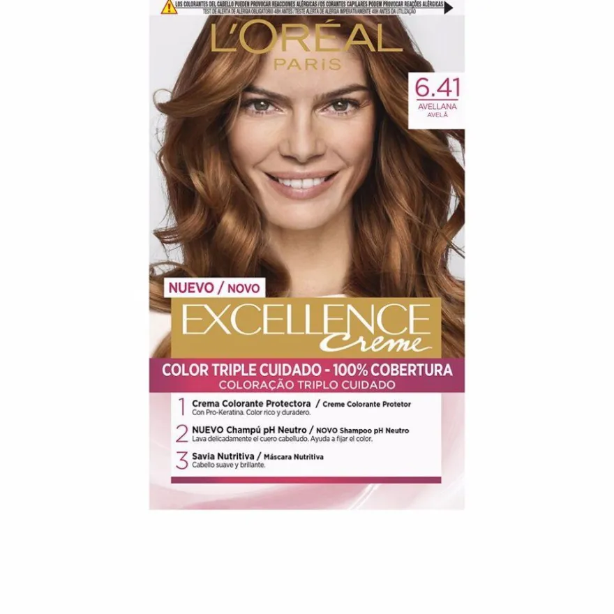 L'Oréal Professionnel Excellence Creme tinte #6,41 avellana 192ml