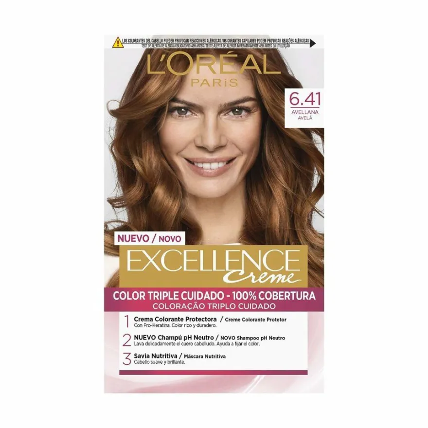 L'Oréal Professionnel Excellence Creme tinte #6,41 avellana 192ml