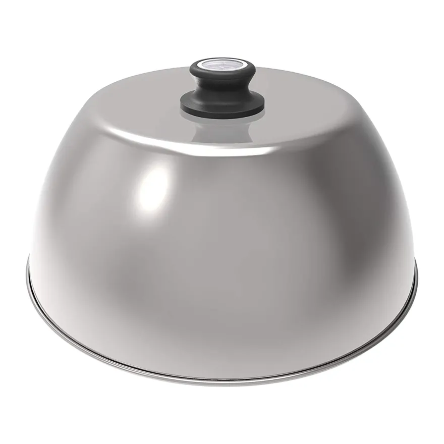 LotusGrill XL Edelstahl Grillhaube mit Thermometer für Tischgrill XL G435