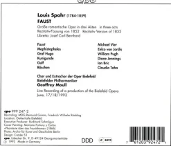 Louis Spohr (1784-1859): Faust (Version 1852) - CPO 0761203924