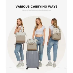Lovevook Rucksack Damen Groß, Laptop Rucksack 17,3 Zoll, Wasserdicht