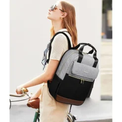Lovevook Rucksack Damen 15,6 Zoll Laptopfach & USB Ladeanschluss, Wasserdicht