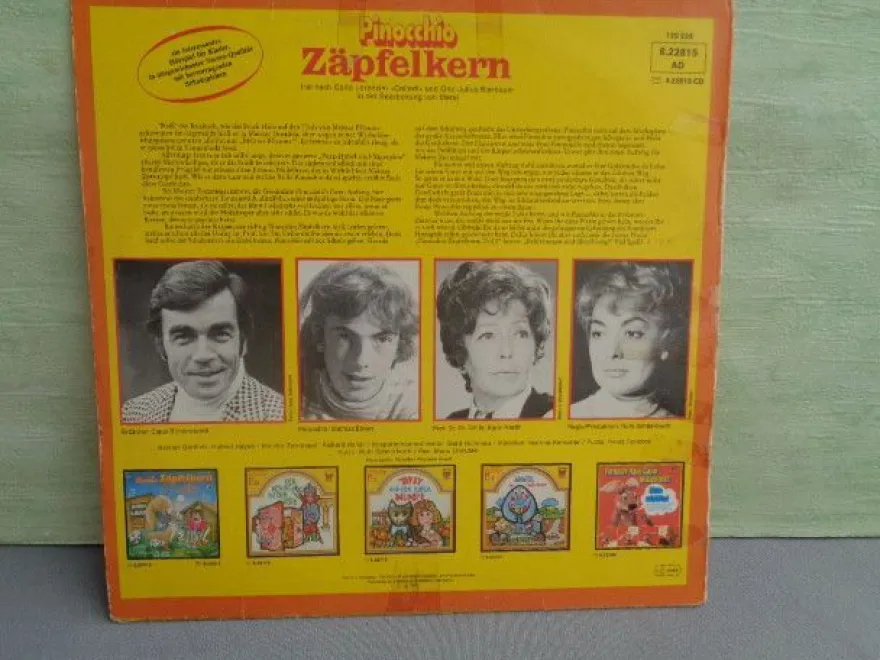 LP auditon Pinocchio Zäpfelkern Geburt Apfelgarten 1 + 2 Collodi Bierbaum Hörspiel