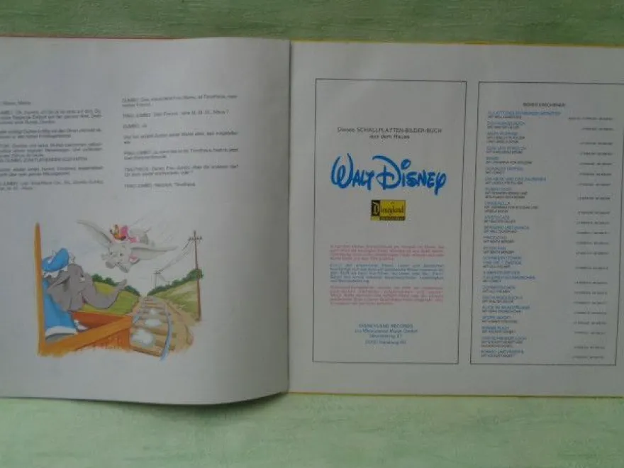 LP Disneyland Walt Disney Dumbo der fliegende Elefant Johanna von Koczian 0056.524