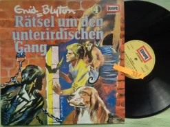 LP Europa Blyton Rätsel um verlassene Haus grüne Hand unterirdischen Gang Hafen
