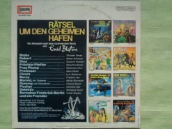 LP Europa Blyton Rätsel um verlassene Haus grüne Hand unterirdischen Gang Hafen