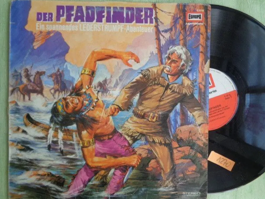 LP Europa Der Pfadfinder Lederstrumpf James F Cooper Eberhard Alexander Burgh Vinyl