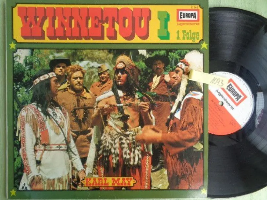 LP Europa E242 Karl May Winnetou 1.1 Michael Poelchau Peter Folken Konrad Halver