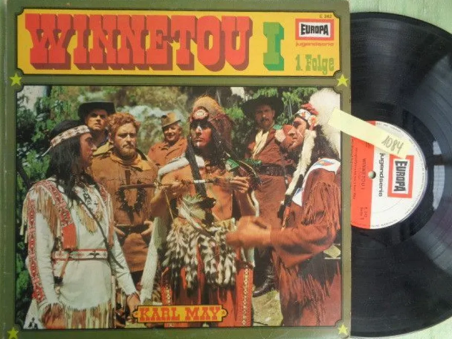 LP Europa E242 Karl May Winnetou 1.1 Michael Poelchau Peter Folken Konrad Halver