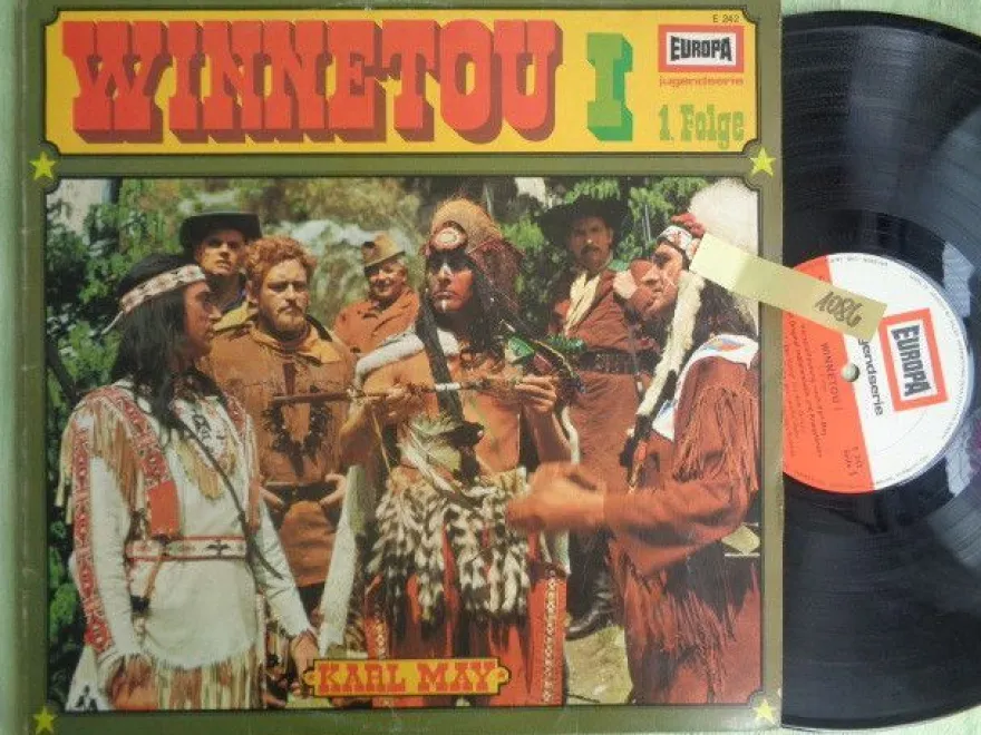 LP Europa E242 Karl May Winnetou 1.1 Michael Poelchau Peter Folken Konrad Halver