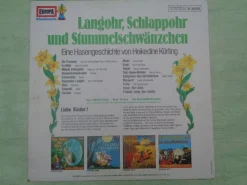 LP Europa E2020 Langohr Schlappohr Stummelschwänzchen Hasengeschichte Hörspiel