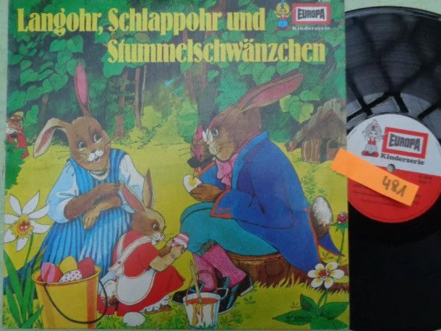 LP Europa E2020 Langohr Schlappohr Stummelschwänzchen Hasengeschichte Hörspiel