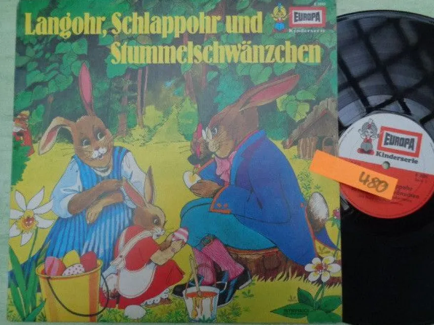 LP Europa E2020 Langohr Schlappohr Stummelschwänzchen Hasengeschichte Hörspiel