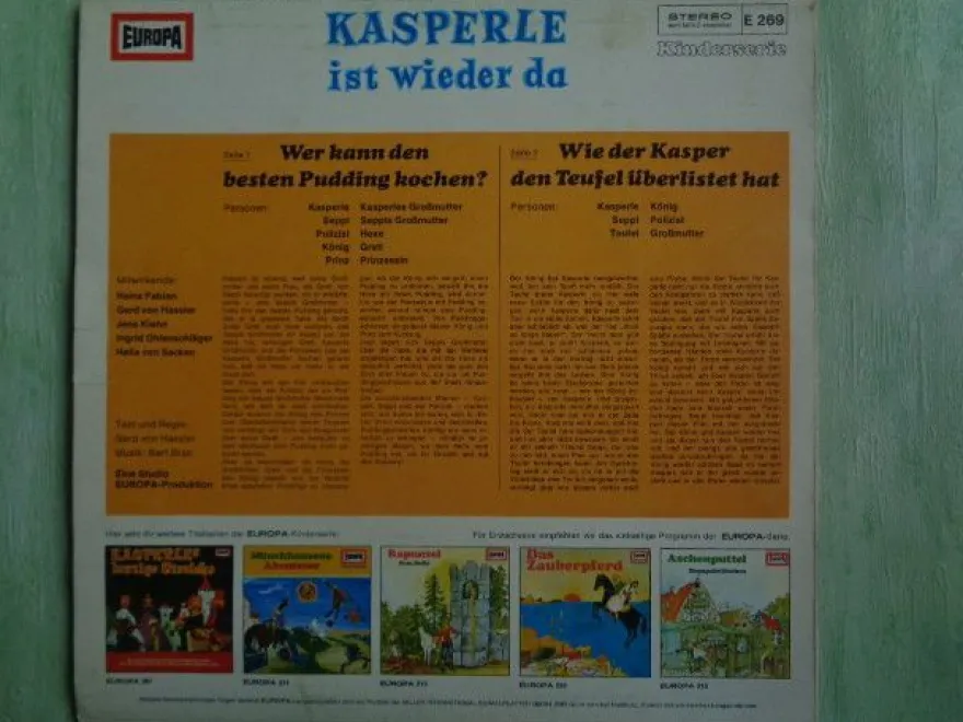 LP Europa Polizeikasper Kasperle ist wieder da Streiche Seppl Pudding Teufel ....