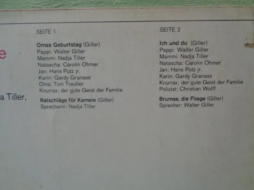 LP Marcato 92880 Unsere kleine Familie Walter & Nadja Giller Natascha & Jan