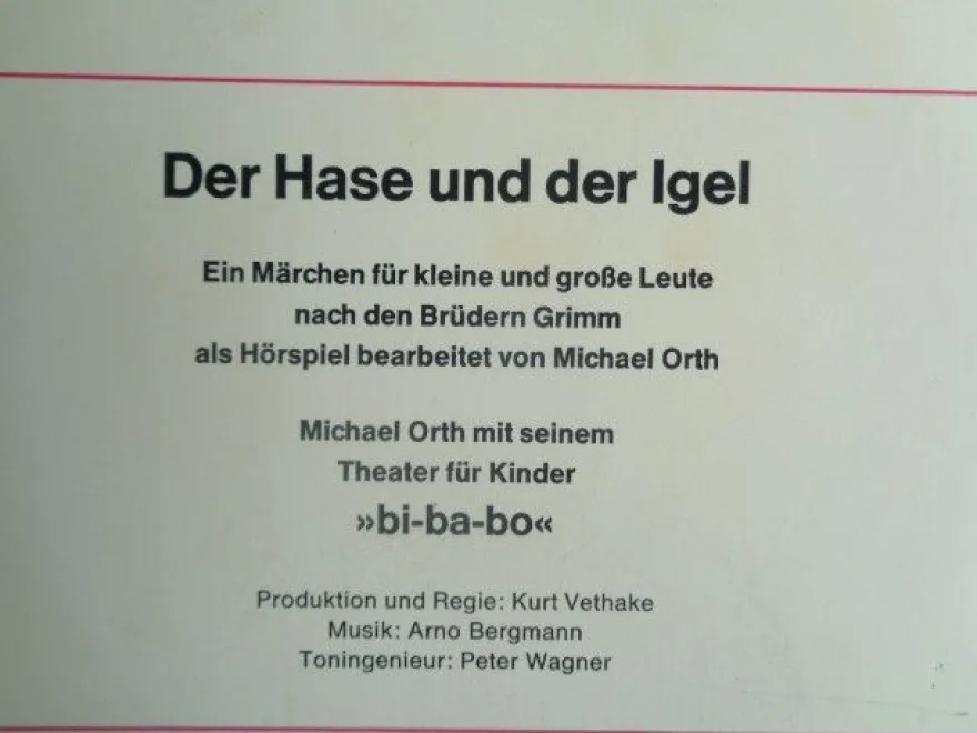 LP Maritim 47194NW Der Hase und der Igel Brüder Grimm Michael Orth bi-ba-bo Vethake