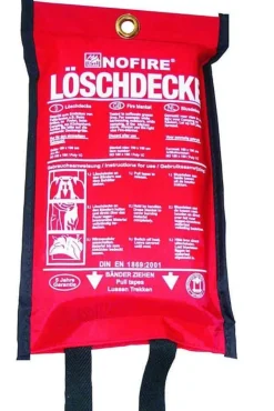 Löschdecke 1,20x1,20m DIN EN 1869 Brandschutzdecke Feuerlöschdecke 120cm