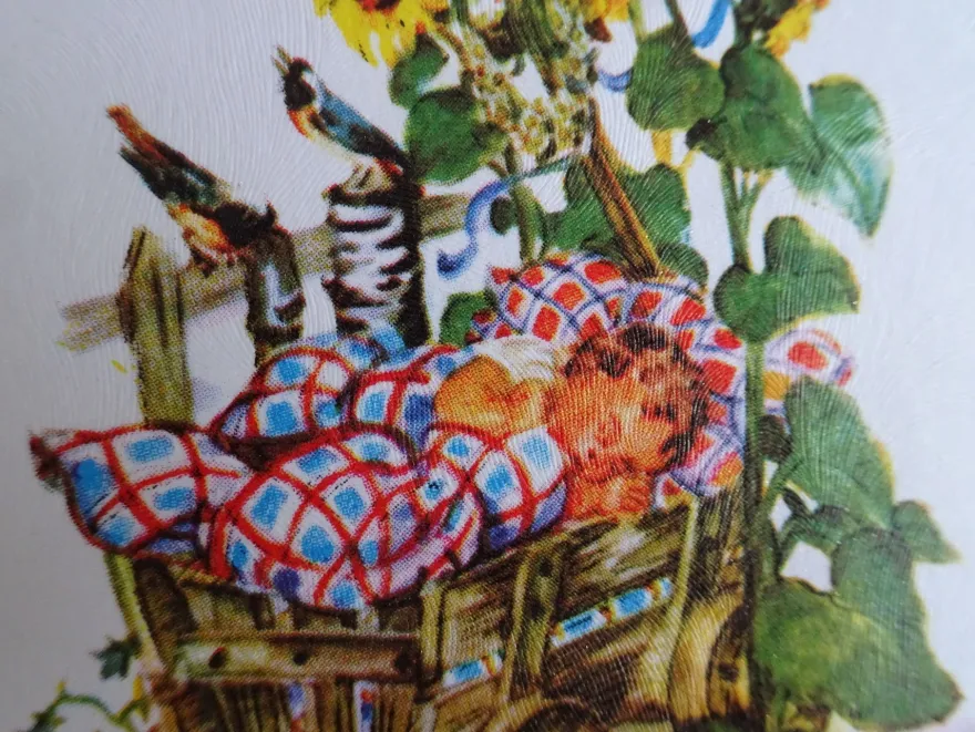 ältere Grußkarten freudiges Ereignis Baby Geburt / Gunkel West Germany