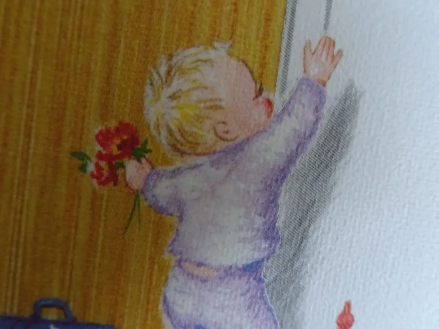 ältere Grußkarten freudiges Ereignis Baby Geburt / Gunkel West Germany
