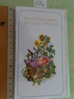 ältere Grußkarten freudiges Ereignis Baby Geburt / Gunkel West Germany