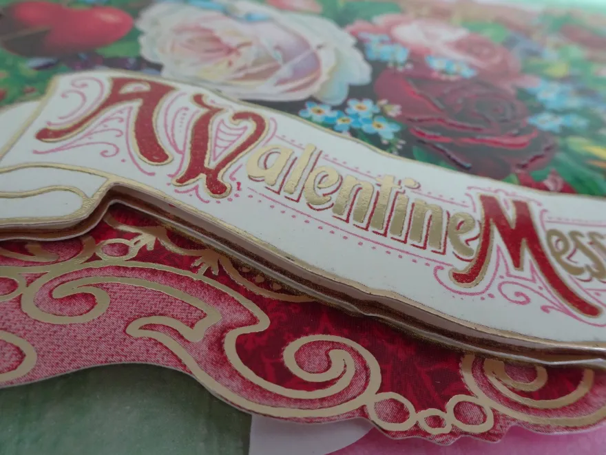 ältere Grußkarten Valentine Valentinstag