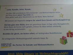 ältere Korsch mini Adventskalender Nicky Boehme Erika Design ua