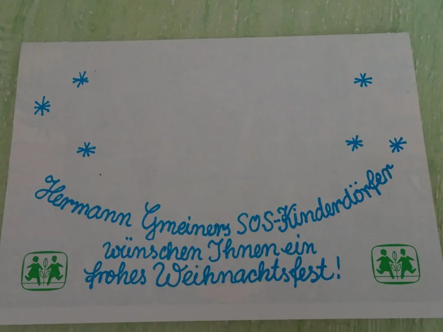 ältere SOS Kinderdörfer mini Adventskalender Postkarte Grußkarte Daniela Wittmann ua