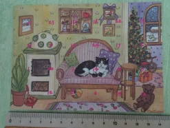 ältere SOS Kinderdörfer mini Adventskalender Postkarte Grußkarte Daniela Wittmann ua