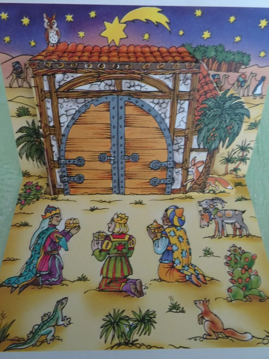 ältere SOS Kinderdörfer mini Adventskalender Postkarte Grußkarte Daniela Wittmann ua