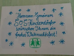 ältere SOS Kinderdörfer mini Adventskalender Postkarte Grußkarte Daniela Wittmann ua