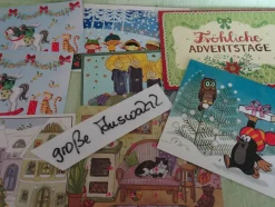 ältere SOS Kinderdörfer mini Adventskalender Postkarte Grußkarte Daniela Wittmann ua
